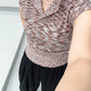 sleeveless polo knit (pink mix) *JP