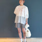 organdy volume blouse (white) *JP