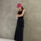 suspender maxi skirt (black) *JP