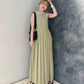 pleated camisole dress (beige) *JP