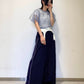 layered sheer top (blue) *JP