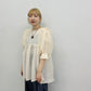 sheer boucle blouse (ivory) *JP