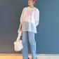 organdy volume blouse (white) *JP