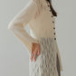 pattern knit cardigan (ivory) *JP