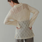 pattern knit cardigan (ivory) *JP