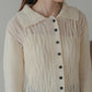 pattern knit cardigan (ivory) *JP