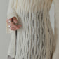 pattern knit cardigan (ivory) *JP