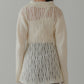 pattern knit cardigan (ivory) *JP