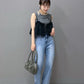 teleco layered tank top (charcoal) *JP