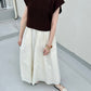 knit vest set dress (brown x ivory) *JP