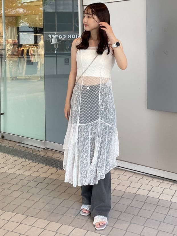 irregular lace ops (white) *JP