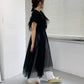 『高橋愛×KBF』frilled tulle dress (black) *JP