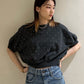 rhinestone sweatshirt (black) *JP