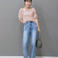 hem slit denim pants (blue) *JP