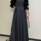 front tuck jumper skirt (charcoal) *JP