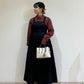 front tuck jumper skirt (black) *JP