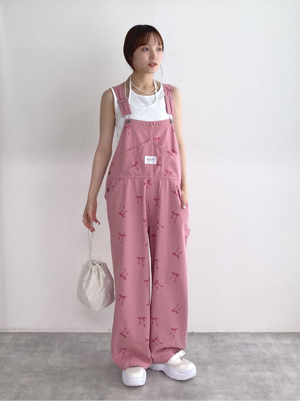 teleco layered tank top (white) *JP