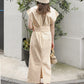 v-neck ribbon one piece (ivory) *JP