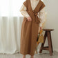 v-neck ribbon one piece (brown) *JP