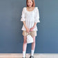 2way frilled collar top (white) *JP