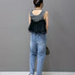 teleco layered tank top (charcoal) *JP