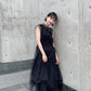 『高橋愛×KBF』frilled tulle dress (black) *JP