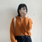 cozy half zip outer (orange/white/grey)