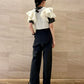 multi-way ruffle blouse (white) *JP