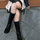 knee-high boots (black)