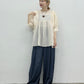 sheer boucle blouse (ivory) *JP