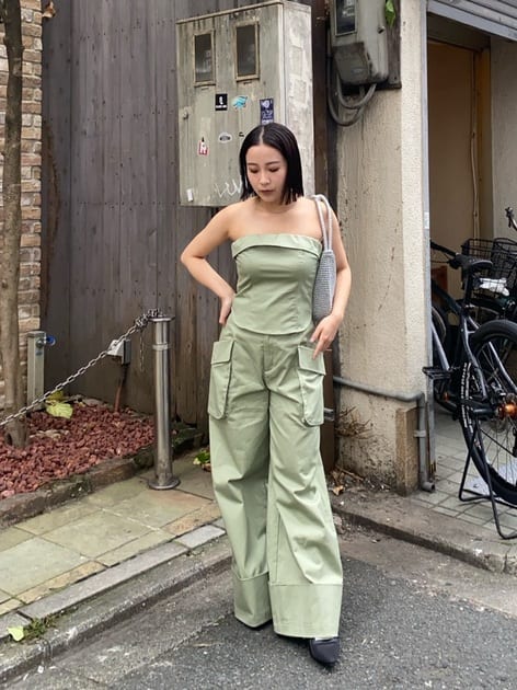 bare Bustier (khaki) *JP