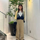 fringe straight pants (khaki) *JP