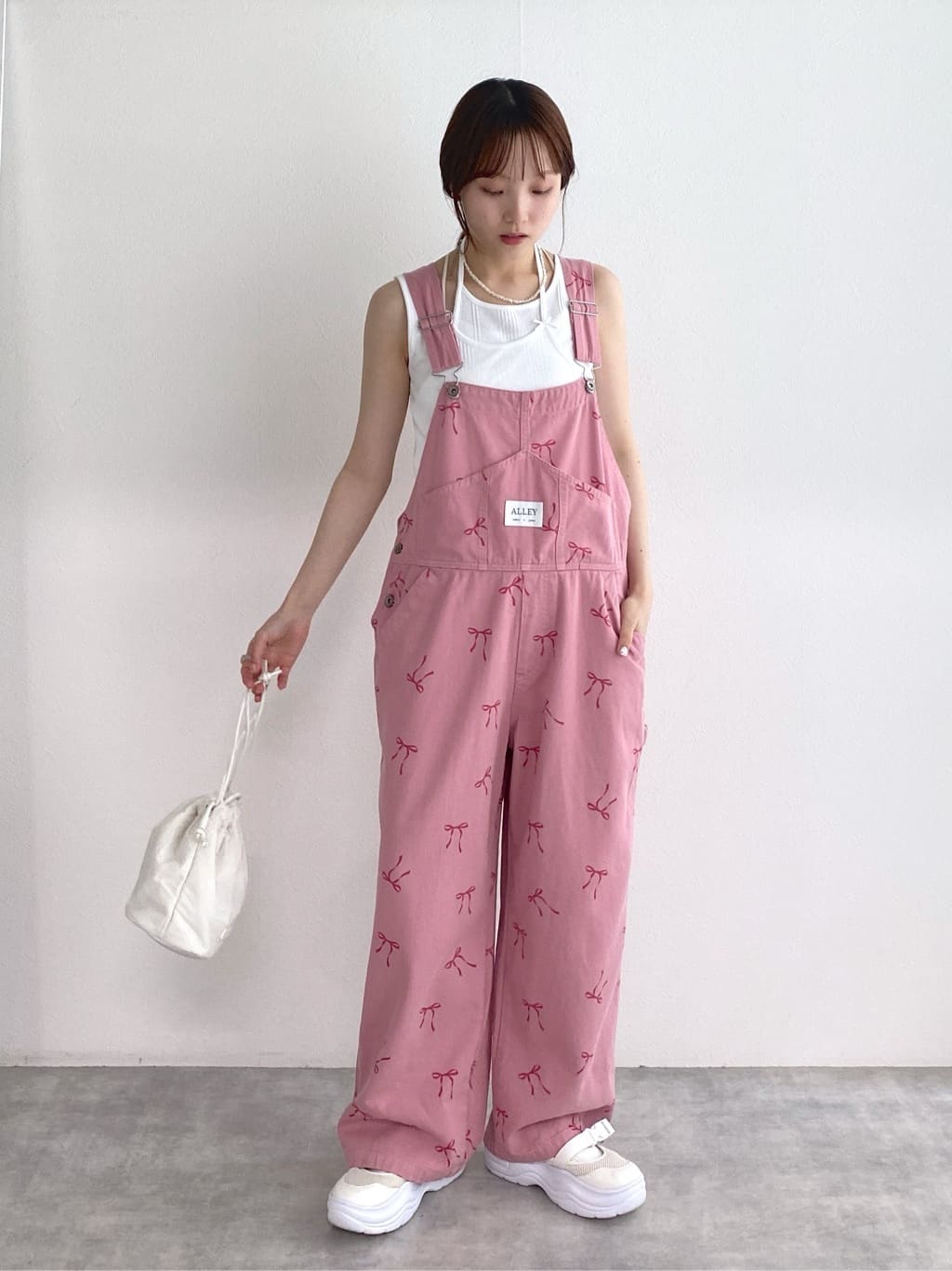 teleco layered tank top (white) *JP