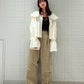 fringe straight pants (khaki) *JP