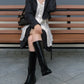 knee-high boots (black)