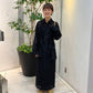 front Gathered Feather Shirt (black) *JP