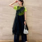 『高橋愛×KBF』frilled tulle dress (black) *JP