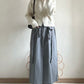 street drawstring skirt (light grey)