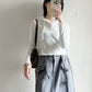 street drawstring skirt (light grey)