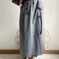 street drawstring skirt (light grey)