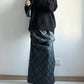 v-neck oversized knit (black)