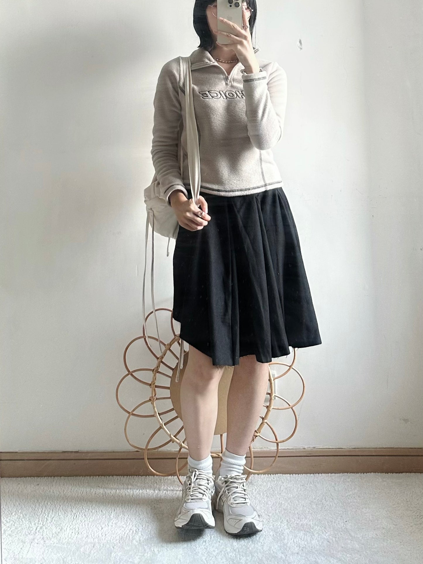 fleece top (beige)