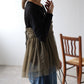 back ribbon tulle cami (khaki) *JP