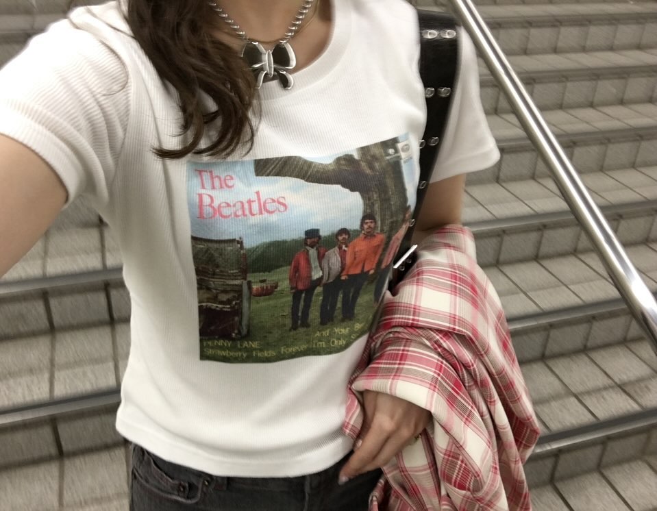 THE BEATLES tee (white) *JP