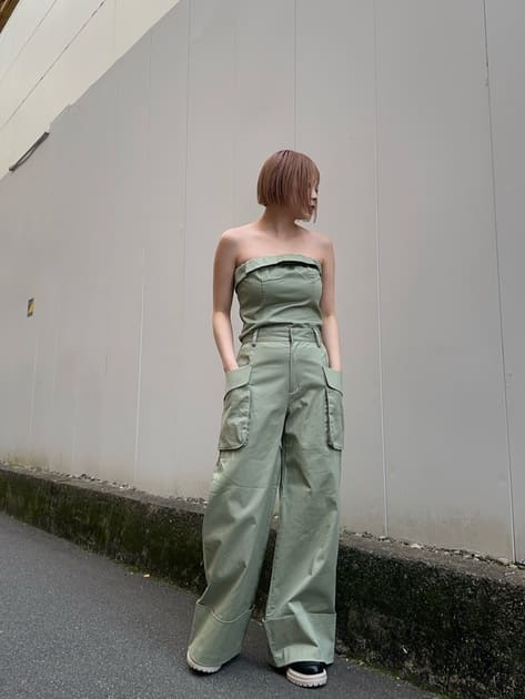 bare Bustier (khaki) *JP