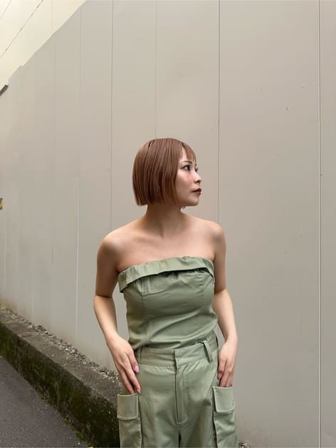 bare Bustier (khaki) *JP