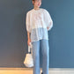 organdy volume blouse (white) *JP