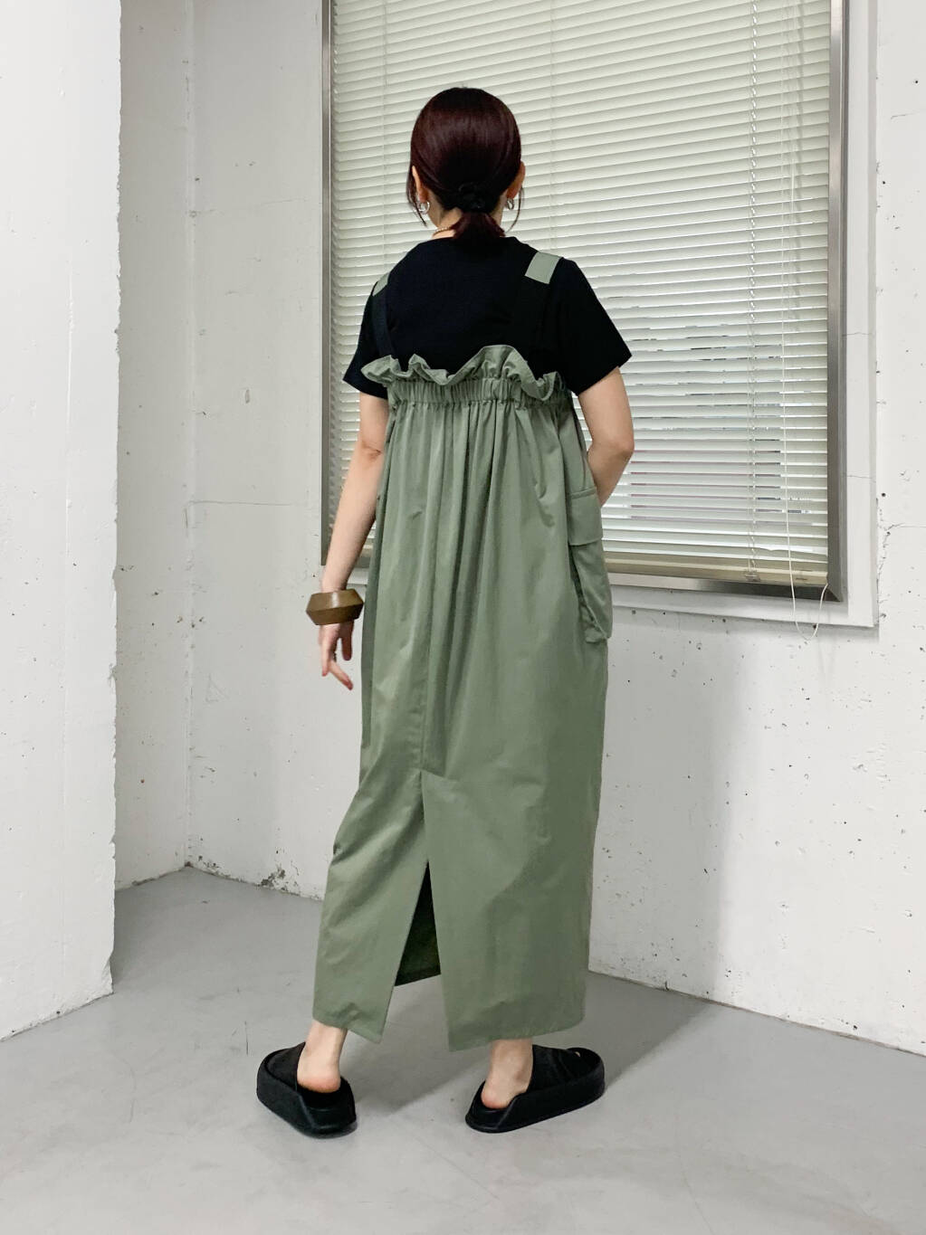 military ruffle ops (khaki) *JP