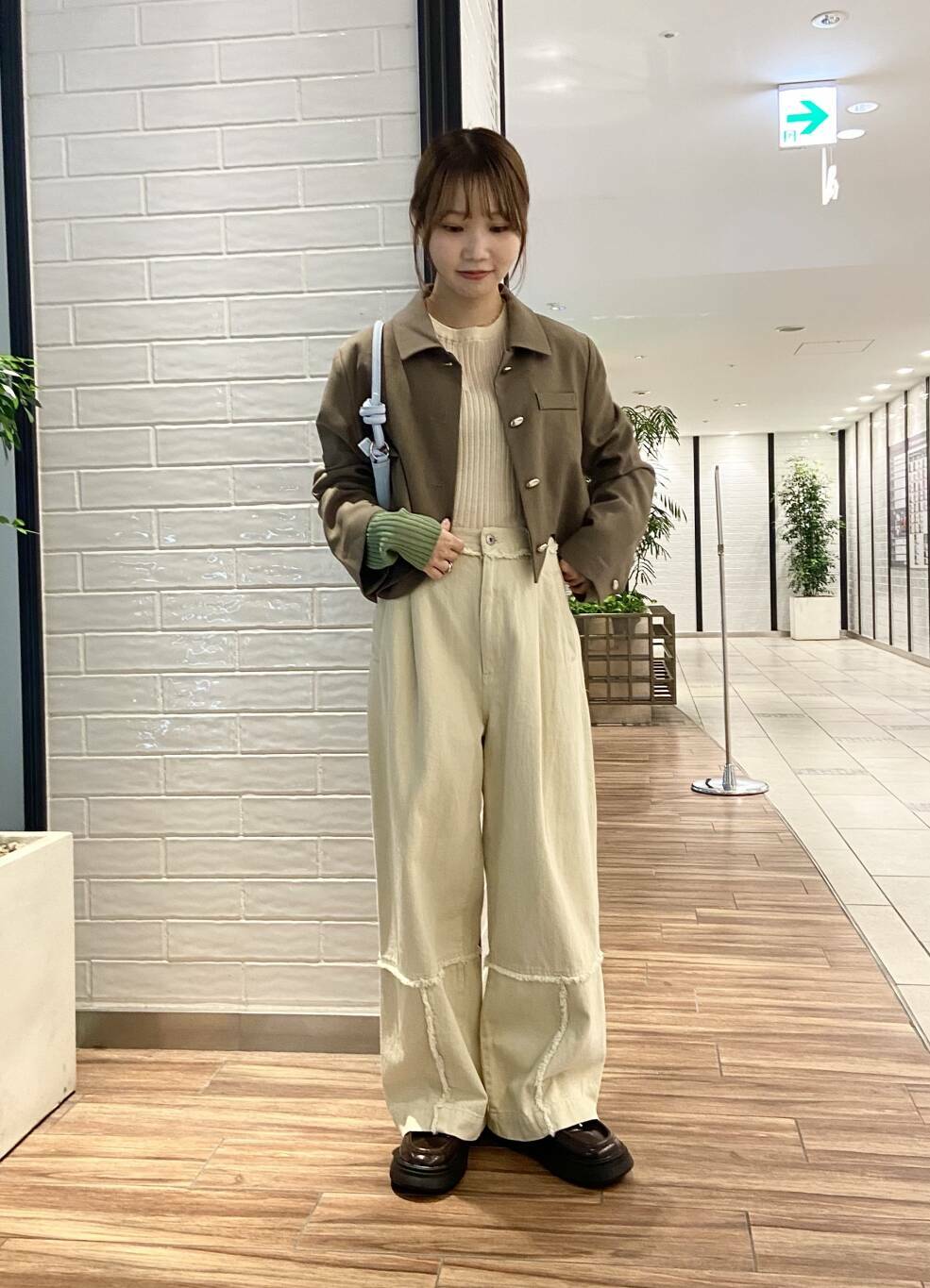 fringe straight pants (ivory) *JP