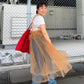 『高橋愛×KBF』frilled tulle dress (apricot) *JP